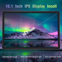 Load image into Gallery viewer, BAIWOYER Latest Android 15 Tablet, 128GB ROM+16GB RAM+1TB Expand, 10.1 inch Tablet, 5G WiFi, T606 Octa-Core, 3- Camera , Incell IPS Screen, 8000mAh, Tablet with Keyboard, case, stylus, Dual speakers