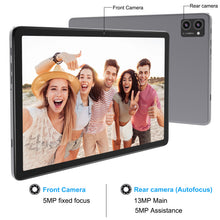 Load image into Gallery viewer, BAIWOYER Latest Android 15 Tablet, 128GB ROM+16GB RAM+1TB Expand, 10.1 inch Tablet, 5G WiFi, T606 Octa-Core, 3- Camera , Incell IPS Screen, 8000mAh, Tablet with Keyboard, case, stylus, Dual speakers