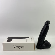 Load image into Gallery viewer, Vexyze Sex toys, Black Dildos, Sex Toy, 8.5 Inch Ultra Soft Lifelike Silicone Anal Dildo with Strong Suction Cup, G Spot Stimulator Adult Sexy Toys for Women Men Couple Sexual Pleasure Tools for Women, Black