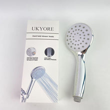 Load image into Gallery viewer, UKYORE Hand held shower heads,High Pressure Shower Heads with Handheld – 5" Bathroom Rain Shower Head - 5 Spray Settings High Flow Handheld Shower Head with 60” Long Hose and Adjustable Bracket – The Perfect Replacement Showerhead