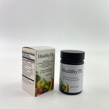 Load image into Gallery viewer, HealthyTh Dietary supplements for human consumption - Supports a Balanced Mood, Healthy Stress Response & Digestive Health with Prebiotics, Ashwagandha, Vitamin B12, Folate - for Men & Women - 60ct