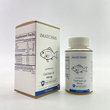 Load image into Gallery viewer, iMATCHME Cod liver oil - Cod Liver Oil, Omega-3s + A & D3, Wild-Caught Norwegian Arctic Cod-Liver Oil, Sustainably Sourced Nordic Fish Oil Liquid, Green Apple