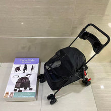 Load image into Gallery viewer, TerraPede Pet strollers,Pet Stroller for Large Dogs up to 110lbs, Large Pet Stroller for Multiple Pets, All-Terrain with Adjustable Handle & Mesh Dual-Window, 1680D Waterproof Oxford Fiber