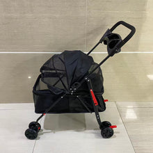 Load image into Gallery viewer, TerraPede Pet strollers,Pet Stroller for Large Dogs up to 110lbs, Large Pet Stroller for Multiple Pets, All-Terrain with Adjustable Handle & Mesh Dual-Window, 1680D Waterproof Oxford Fiber