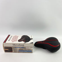 Load image into Gallery viewer, Moveloop Bicycle saddles,Oversized Bike Seat, Comfortable Bike Seat - Universal Replacement Bicycle Saddle - Waterproof Leather Bicycle Seat with Extra Padded Memory Foam - Bicycle Seat for Men/Women
