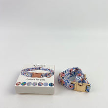 Load image into Gallery viewer, Xyloark Collars for pets,Unique Style Paws Dog Collar With Metal Buckle - Red Rose Flower Gift, Durable Cute for Small Medium Large Boys Girls Dogs