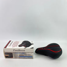 Load image into Gallery viewer, ZimiBoost Bicycle saddles,Oversized Bike Seat, Comfortable Bike Seat - Universal Replacement Bicycle Saddle - Waterproof Leather Bicycle Seat with Extra Padded Memory Foam - Bicycle Seat for Men/Women