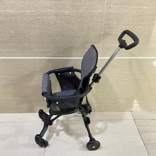 Load image into Gallery viewer, MULTIJOY รถเข็นเด็ก,Lightweight and Compact Stroller with One Hand Easy Fold, Adjustable Handles and Soft Ride Wheels, Black