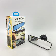 Load image into Gallery viewer, MULTIJOY Rearview mirrors,9.6'' Anti Glare Rear View Mirror with Suction Cup, Stick on Universal Inside Rearview Blue Mirror with Realistic Flat Wide Angle Mounted on Windshield for Car Auto Truck SUV Van (245mm)