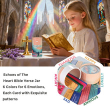 Load image into Gallery viewer, Echoes of The Heart Bible Verse Jar, 60 Pcs Inspirational Scripture Cards, Thoughtful Religious Gift for Women, Ideal for Birthday Christmas Mother's Day and Baptism Presents