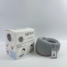 Load image into Gallery viewer, MFWW U-shaped pillows,Neck Pillow Airplane for Sleeping | Memory Foam Travel Pillow for Airplanes | Compact 360 Support | Washable Cover | Airplane Travel Essentials | Travel Neck Pillow