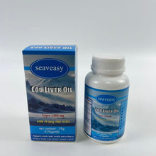 Load image into Gallery viewer, seaveasy Cod liver oil - Cod Liver Oil, Omega-3s + A & D3, Wild-Caught Norwegian Arctic Cod-Liver Oil, Sustainably Sourced Nordic Fish Oil Liquid, Green Apple