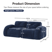 Load image into Gallery viewer, ZWYO HOSIMU 2-Piece Sofa Living Room Sets