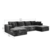 Load image into Gallery viewer, ZWYO HOSIMU 137.8*68.9"Modular Sectional Sofa
