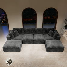 Load image into Gallery viewer, ZWYO HOSIMU 137.8*68.9"Modular Sectional Sofa