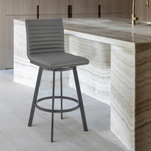 Load image into Gallery viewer, ZWYO HOSIMU 26" Counter Height Swivel Bar Stool