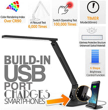 Load image into Gallery viewer, LAMPAT Dimmable LED Desk Lamp, Black