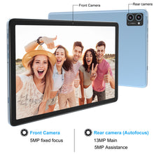 Load image into Gallery viewer, BAIWOYER Latest Android 15 Tablet, 128GB ROM+16GB RAM+1TB Expand, 10.1 inch Tablet, 5G WiFi, T606 Octa-Core, 3- Camera , Incell IPS Screen, 8000mAh, Tablet with Keyboard, case, stylus, Dual speakers
