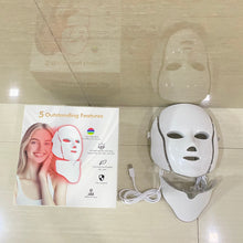 Load image into Gallery viewer, Fetrex Lasers for the cosmetic treatment of the face and skin,Red Light Therapy for Face, LED Facial Light Therapy Mask, 7 Led Light Therapy Facial Skin Care Mask At Home
