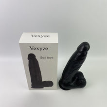 Load image into Gallery viewer, Vexyze Sex toys, Black Dildos, Sex Toy, 8.5 Inch Ultra Soft Lifelike Silicone Anal Dildo with Strong Suction Cup, G Spot Stimulator Adult Sexy Toys for Women Men Couple Sexual Pleasure Tools for Women, Black
