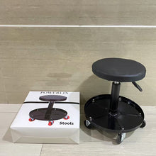Load image into Gallery viewer, POWERLIX Stools – Rolling Stool for Dentists, Spas, &amp; Healthcare Environments – Round Stool with 5 Casters – Adjustable Height from 18.5&quot; to 25&quot; – Easy to Assemble Stool with Wheels
