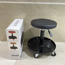 Load image into Gallery viewer, POWERLIX Stools – Rolling Stool for Dentists, Spas, &amp; Healthcare Environments – Round Stool with 5 Casters – Adjustable Height from 18.5&quot; to 25&quot; – Easy to Assemble Stool with Wheels
