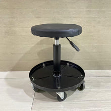 Load image into Gallery viewer, POWERLIX Stools – Rolling Stool for Dentists, Spas, &amp; Healthcare Environments – Round Stool with 5 Casters – Adjustable Height from 18.5&quot; to 25&quot; – Easy to Assemble Stool with Wheels
