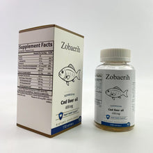 Load image into Gallery viewer, Zobaerih Cod liver oil - Cod Liver Oil, Omega-3s + A &amp; D3, Wild-Caught Norwegian Arctic Cod-Liver Oil, Sustainably Sourced Nordic Fish Oil Liquid, Green Apple
