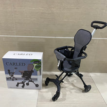 Load image into Gallery viewer, CARLED Baby carriages,Lightweight and Compact Stroller with One Hand Easy Fold, Adjustable Handles and Soft Ride Wheels, Black
