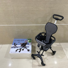 Load image into Gallery viewer, CARLED Baby carriages,Lightweight and Compact Stroller with One Hand Easy Fold, Adjustable Handles and Soft Ride Wheels, Black
