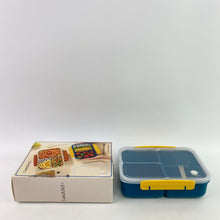 Load image into Gallery viewer, Lunch365+ Lunch boxes，Lunch Box,Bento Box Adult,Leakproof Lunch Containers for Adults/Kids/Toddler,1200ML-3 Compartments bento Lunch box with Utensil,Microwave &amp; Dishwasher &amp; Freezer Safe (Blue)
