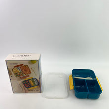 Load image into Gallery viewer, Lunch365+ Lunch boxes，Lunch Box,Bento Box Adult,Leakproof Lunch Containers for Adults/Kids/Toddler,1200ML-3 Compartments bento Lunch box with Utensil,Microwave &amp; Dishwasher &amp; Freezer Safe (Blue)
