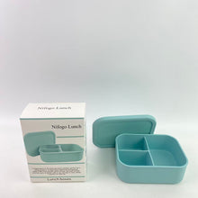 Load image into Gallery viewer, Nifogo Lunch Lunch boxes,Reusable 3 Compartment Silicone Bento Box Lunch Container for Adults and Kids - Microwave, Dishwasher and Freezer Safe - Perfect for Work, School, Picnics and On-the-Go Meals
