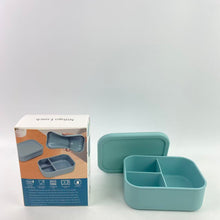 Load image into Gallery viewer, Nifogo Lunch Lunch boxes,Reusable 3 Compartment Silicone Bento Box Lunch Container for Adults and Kids - Microwave, Dishwasher and Freezer Safe - Perfect for Work, School, Picnics and On-the-Go Meals
