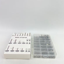 Load image into Gallery viewer, WVYWV  Bolts of metal,351Pcs Machine Screws Nuts and Bolts Assortment Kit, # 6-32# 8-32# 10-24 Phillips Pan Head Assorted 304 Stainless Steel Bolts Nuts Flat Washers Bolts with Case
