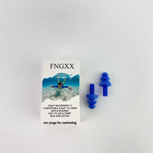 Load image into Gallery viewer, FNGXX ear plugs for swimming,Swimming Ear Plugs 1 Pairs Professional Waterproof Reusable Silicone Earplugs for Swimming Surfing Snorkeling Showering Bathing Suitable for 14+ and Adult
