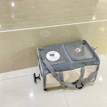 Load image into Gallery viewer, WanderCrawl Pet strollers,Cat Dog Carrier with Wheels Airline Approved Rolling Pet Carrier with Telescopic Handle and Shoulder Strap, Grey
