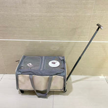 Load image into Gallery viewer, WanderCrawl Pet strollers,Cat Dog Carrier with Wheels Airline Approved Rolling Pet Carrier with Telescopic Handle and Shoulder Strap, Grey
