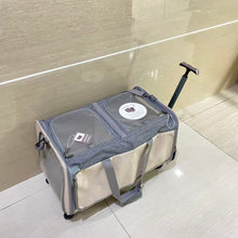 Load image into Gallery viewer, WanderCrawl Pet strollers,Cat Dog Carrier with Wheels Airline Approved Rolling Pet Carrier with Telescopic Handle and Shoulder Strap, Grey
