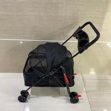 Load image into Gallery viewer, TerraPede Pet strollers,Pet Stroller for Large Dogs up to 110lbs, Large Pet Stroller for Multiple Pets, All-Terrain with Adjustable Handle &amp; Mesh Dual-Window, 1680D Waterproof Oxford Fiber
