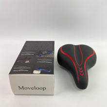 Load image into Gallery viewer, Moveloop Bicycle saddles,Oversized Bike Seat, Comfortable Bike Seat - Universal Replacement Bicycle Saddle - Waterproof Leather Bicycle Seat with Extra Padded Memory Foam - Bicycle Seat for Men/Women
