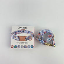 Load image into Gallery viewer, Xyloark Collars for pets,Unique Style Paws Dog Collar With Metal Buckle - Red Rose Flower Gift, Durable Cute for Small Medium Large Boys Girls Dogs
