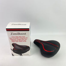 Load image into Gallery viewer, ZimiBoost Bicycle saddles,Oversized Bike Seat, Comfortable Bike Seat - Universal Replacement Bicycle Saddle - Waterproof Leather Bicycle Seat with Extra Padded Memory Foam - Bicycle Seat for Men/Women
