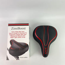 Load image into Gallery viewer, ZimiBoost Bicycle saddles,Oversized Bike Seat, Comfortable Bike Seat - Universal Replacement Bicycle Saddle - Waterproof Leather Bicycle Seat with Extra Padded Memory Foam - Bicycle Seat for Men/Women
