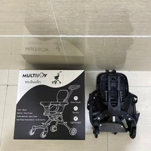 Load image into Gallery viewer, MULTIJOY รถเข็นเด็ก,Lightweight and Compact Stroller with One Hand Easy Fold, Adjustable Handles and Soft Ride Wheels, Black

