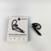 Load image into Gallery viewer, UHIPPO Wireless headsets for smartphones,Bluetooth Headset for Work 500Hrs Standby Time with Charging Case 270 Degrees Rotatable Microphone with LED for Truck Driver Bussiness and Travel
