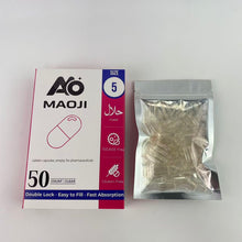 Load image into Gallery viewer, MAOJI Gelatin capsules, empty, for pharmaceuticals,Empty Gelatin Capsules - (50 Count) Very Small Empty Capsules Ideal for DIY Filling - Gel Caps

