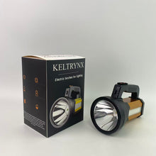 Load image into Gallery viewer, KELTRYNX Electric torches for lighting,Super Bright Torch Searchlight Handheld Portable LED Spotlight USB Rechargeable Multi-Function Flashlight Outdoor Long Shots Lamp
