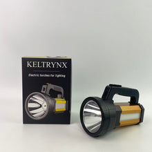Load image into Gallery viewer, KELTRYNX Electric torches for lighting,Super Bright Torch Searchlight Handheld Portable LED Spotlight USB Rechargeable Multi-Function Flashlight Outdoor Long Shots Lamp
