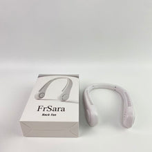 Load image into Gallery viewer, FrSara Neck Fan,Cooling Neck Fan, 5-Speed, USB Rechargeable Bladeless Hands-Free Portable Lightweight Quiet LED Display Indoor Outdoor Birthday Xmas Gift Men Women Summer Travel (Classic White)
